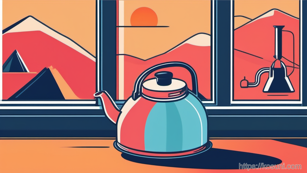 Metaphor of a laptop overheating like a kettle