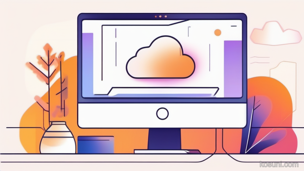 Login screen with lock icon on monitor