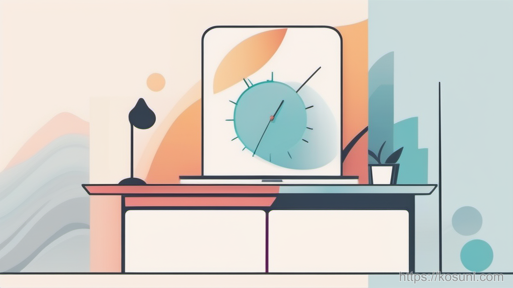 Clock drifting beside a location pin icon