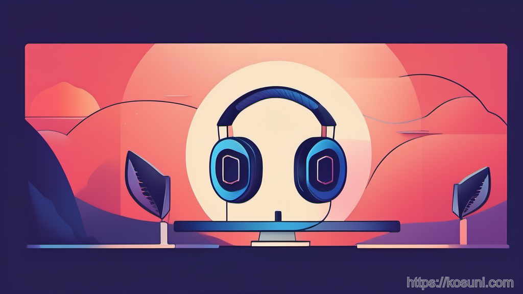 Headphones with audio path splitting into two directions