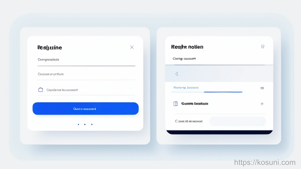 Overlapping account cards for account selection