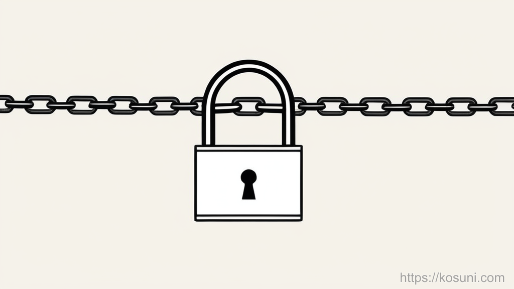PDF document stuck in a lock metaphor illustration