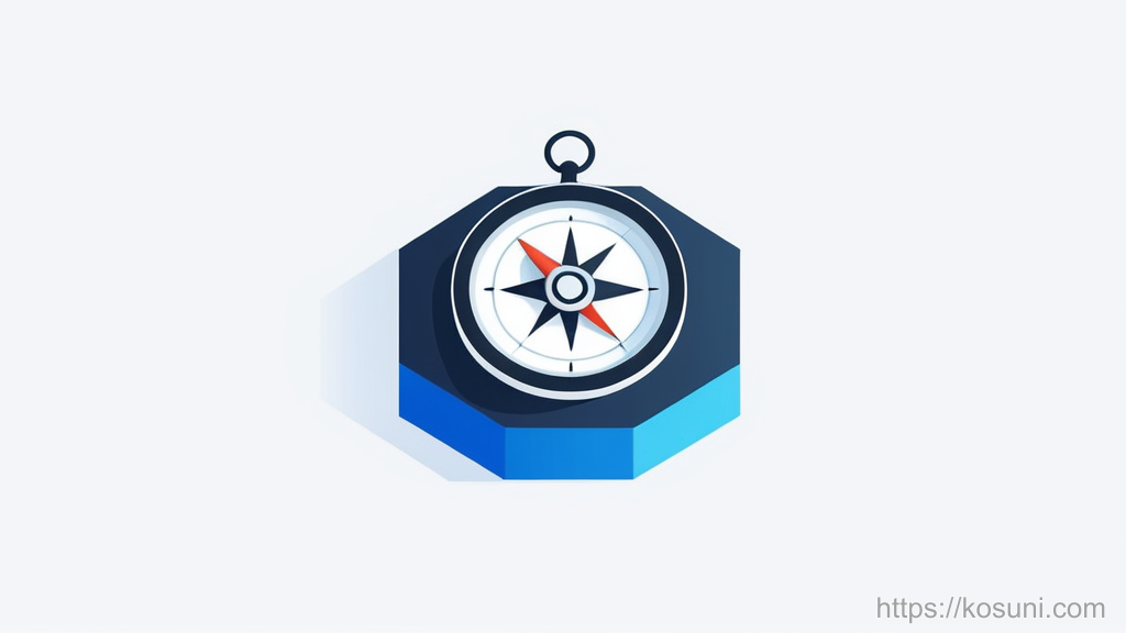 Compass needle cracked between Wi‑Fi and shield icons