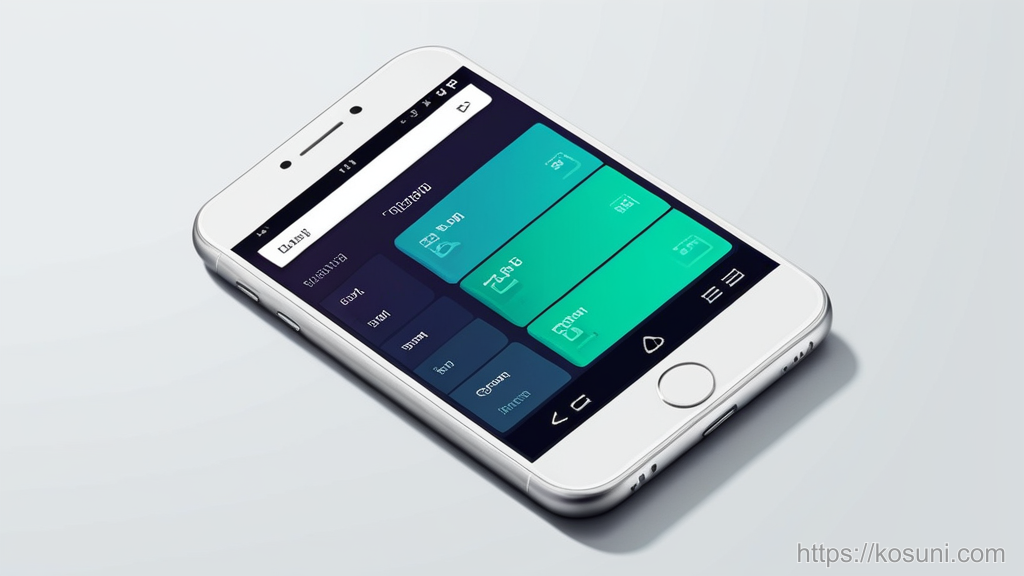 Phone memory gauge overloaded with fading app tiles