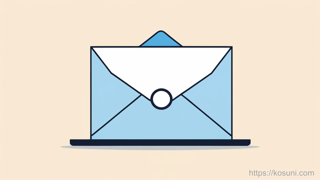 Envelope with loading ring icon indicating refund status pending