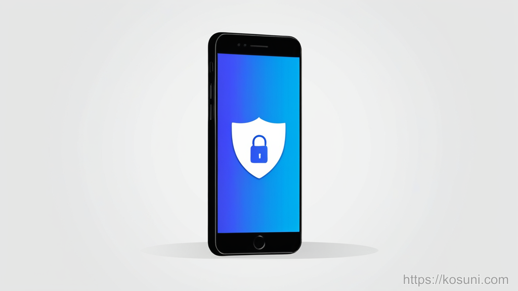Smartphone with privacy shield and toggle for cookie settings