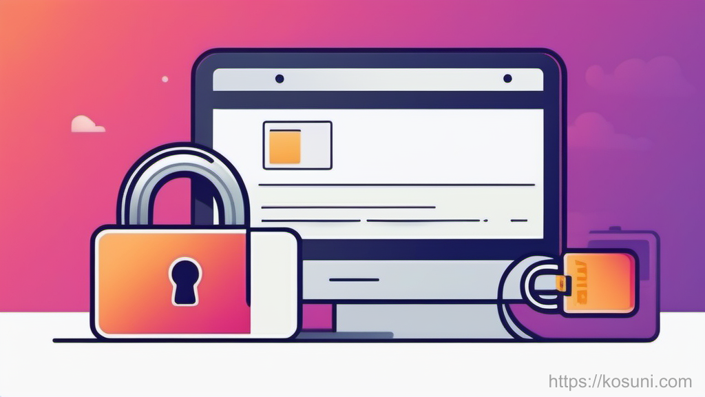 Credit card and padlock with a loading ring