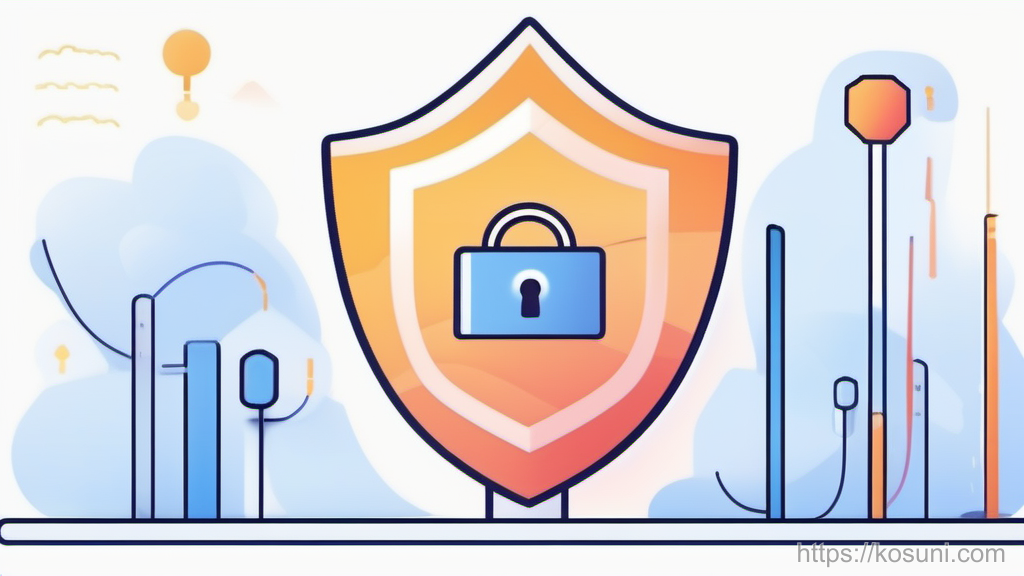 Shield and toggle switch showing VPN or filter turned off