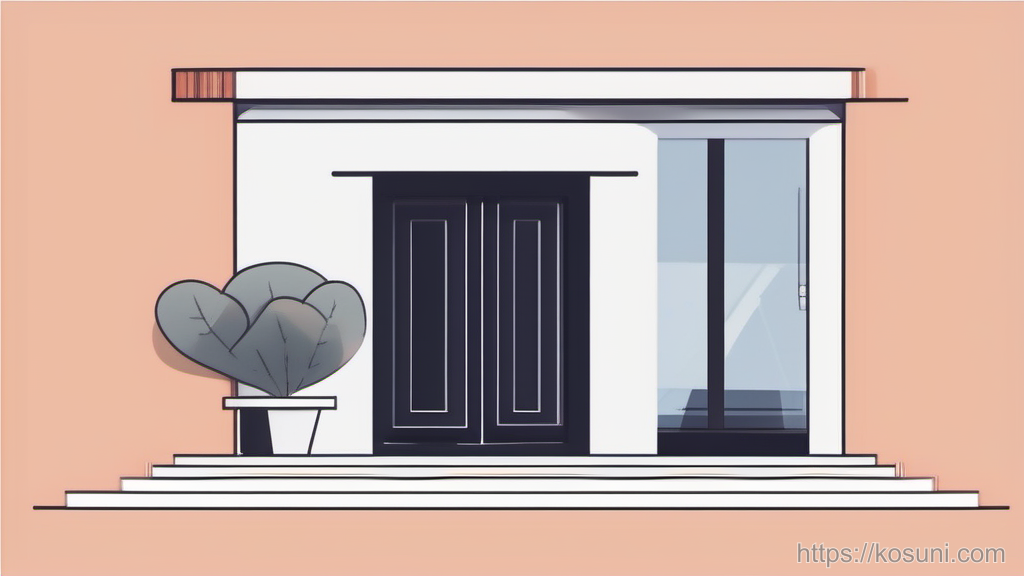 Two keys on a ring above a small doorway