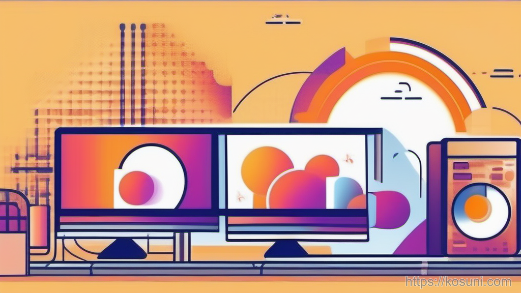 Server status icon with indicator dot in duotone style