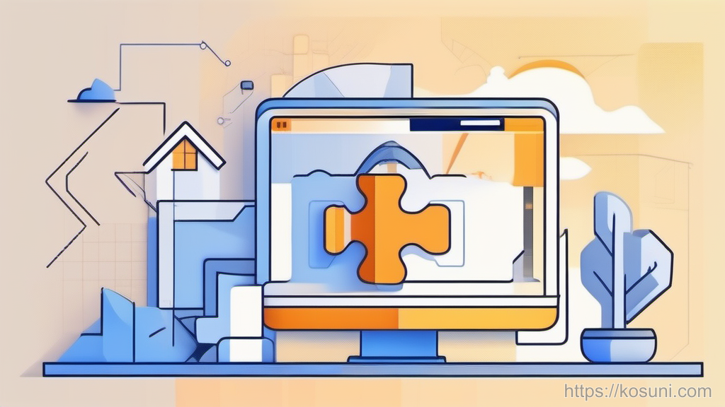 Puzzle piece icon being removed to represent add-ons