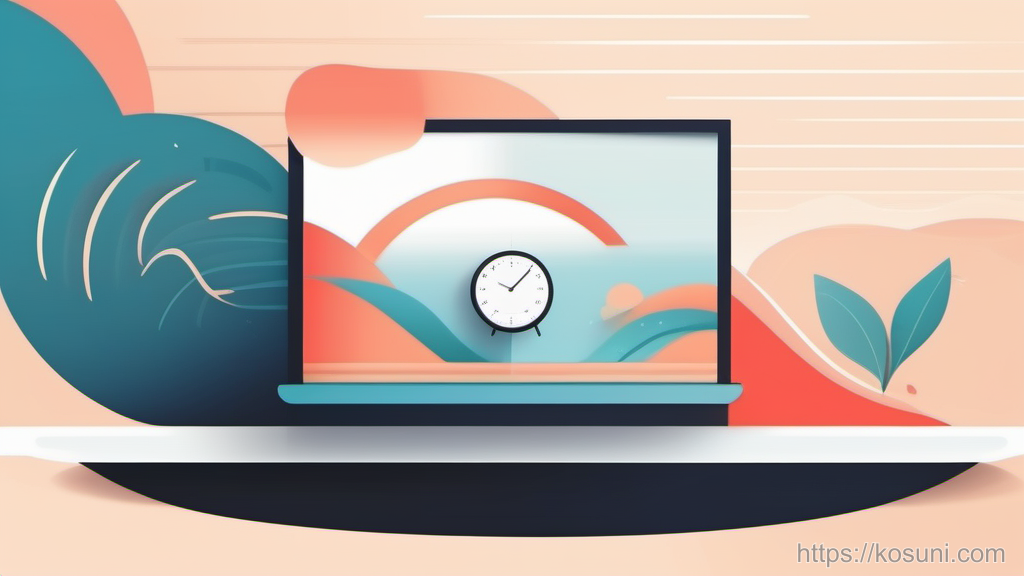 Tilted clock beside a broken security seal icon